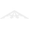 Ekena Millwork Pitch Riley Architectural Grade PVC Gable Pediment, 72"W x 21"H x 1"P (7/12) GPP072X021X100RIL - alternate 2